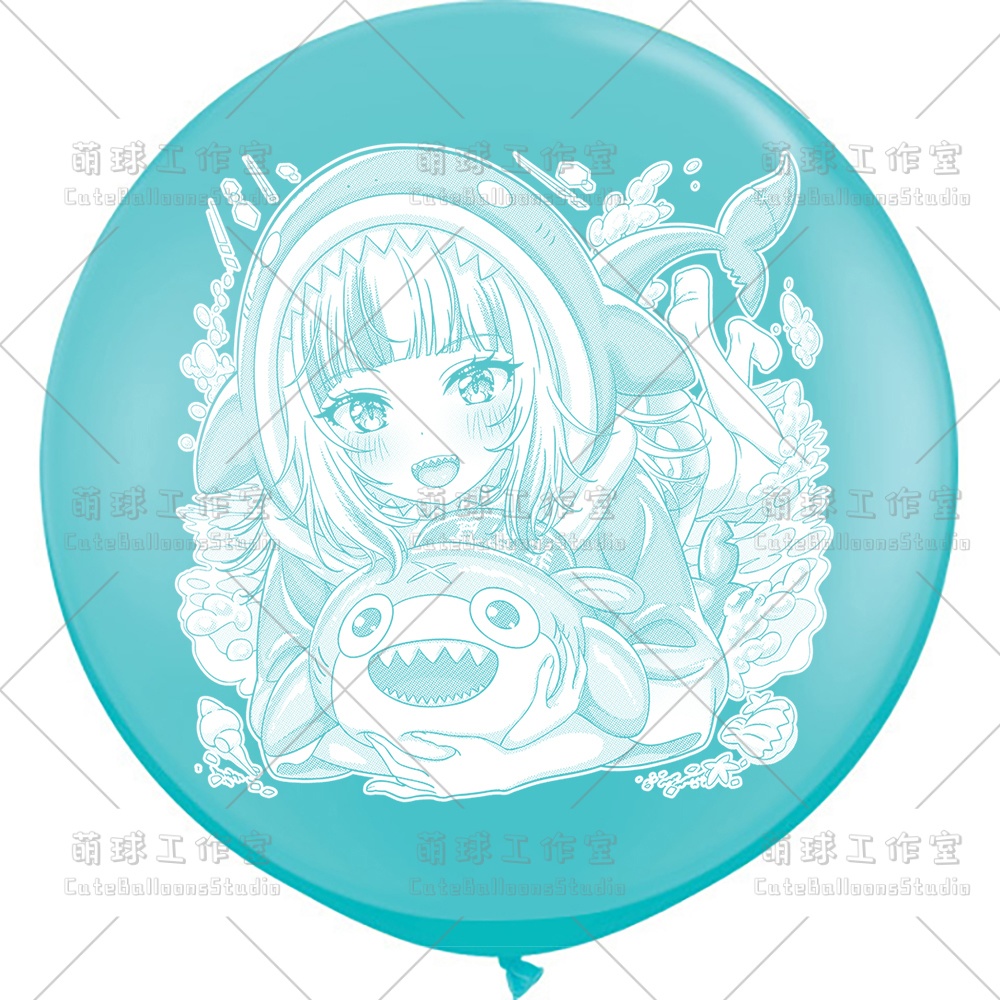 【風船ギフトボックスの印刷】がうる・ぐら(白インキ、反転印刷)