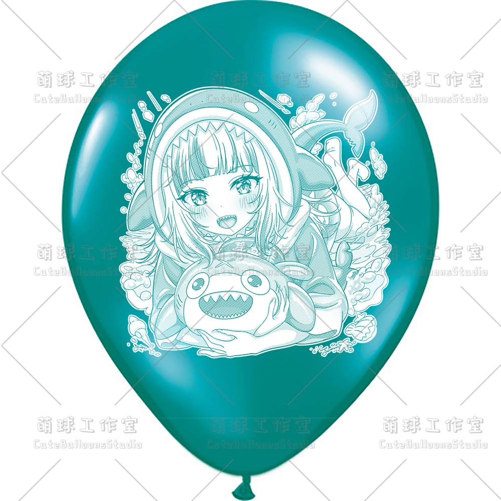 【風船ギフトボックスの印刷】がうる・ぐら(白インキ、反転印刷)