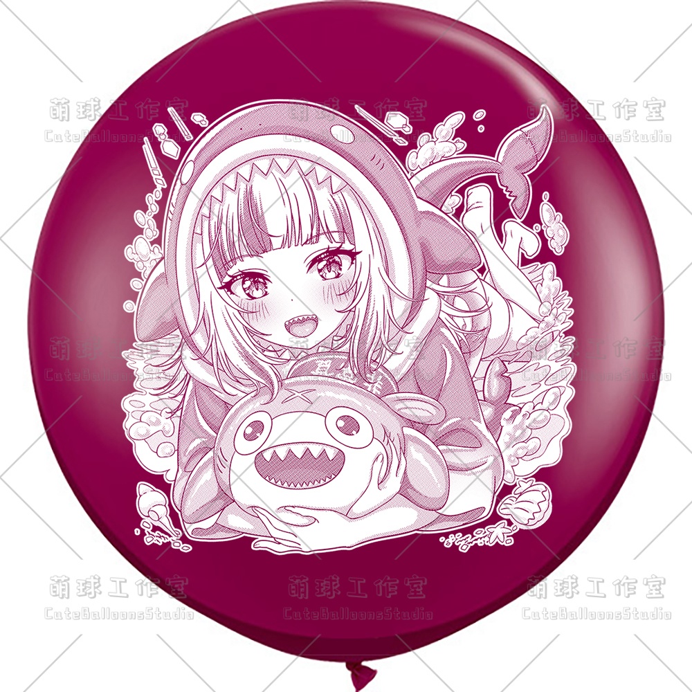 【風船ギフトボックスの印刷】がうる・ぐら(白インキ、反転印刷)