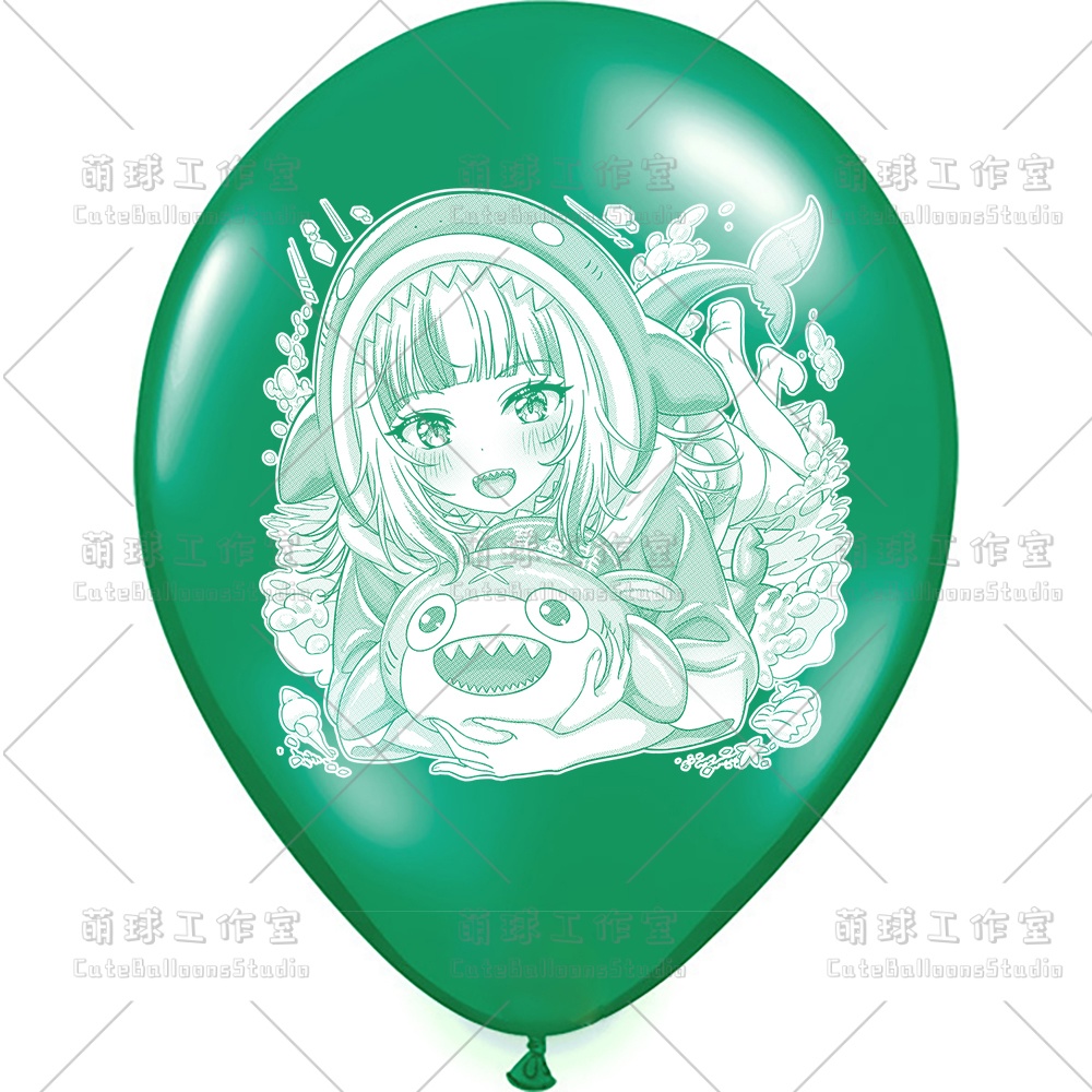 【風船ギフトボックスの印刷】がうる・ぐら(白インキ、反転印刷)