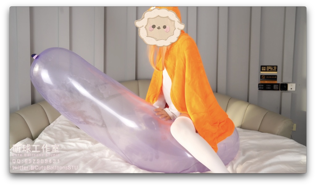 うまる口膨らましC32L破裂寸前です