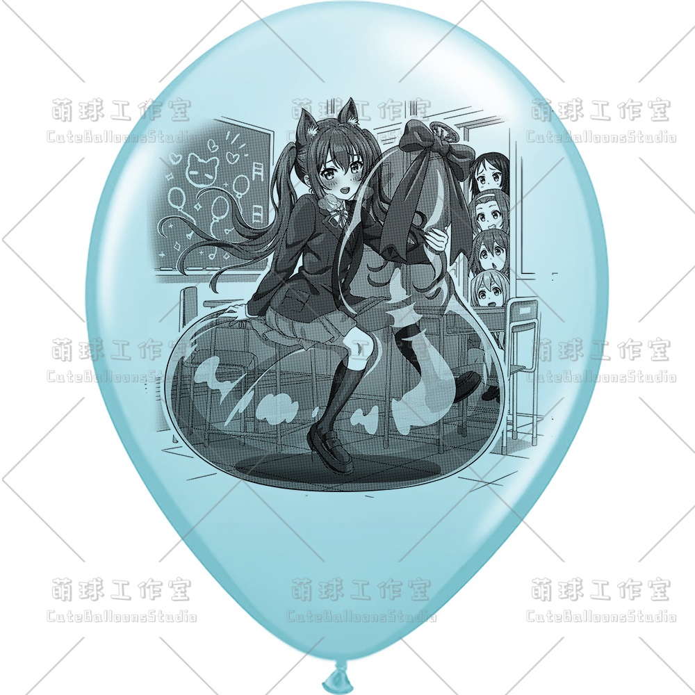 【現物】覗かれた風船乗りの女の子(ブラックインキ)(B5-01)