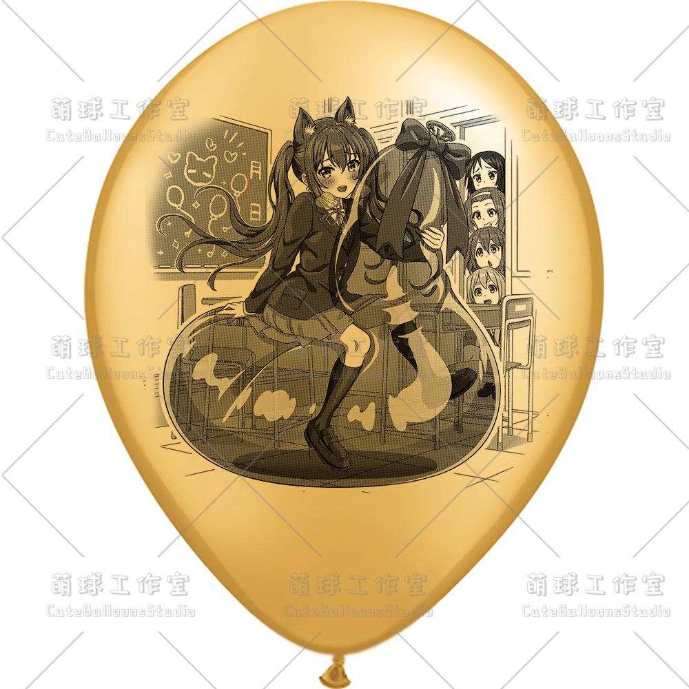 【現物】覗かれた風船乗りの女の子(ブラックインキ)(B5-01)