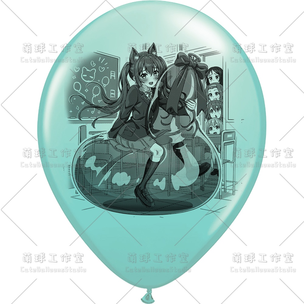 【現物】覗かれた風船乗りの女の子(ブラックインキ)(B5-01)