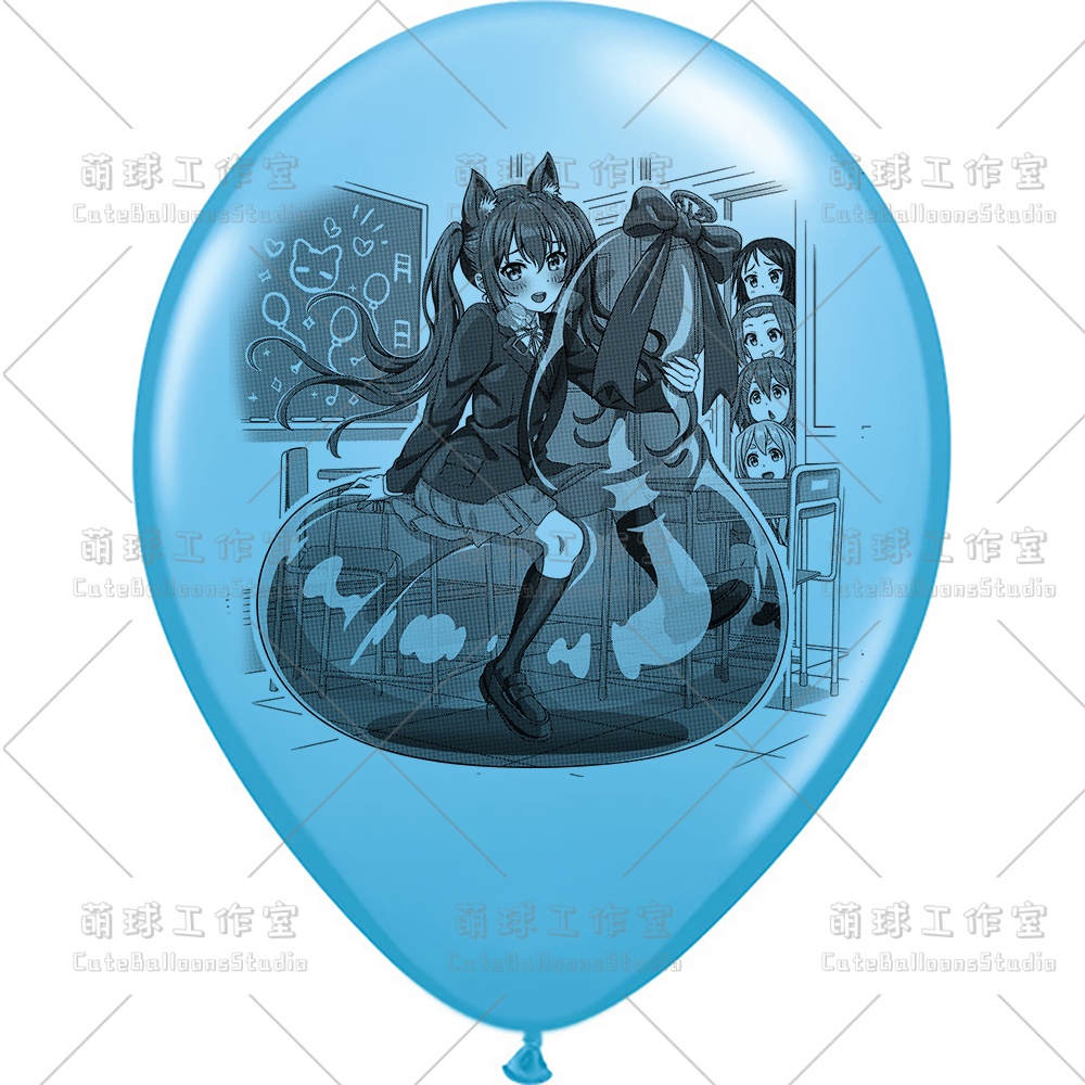 【現物】覗かれた風船乗りの女の子(ブラックインキ)(B5-01)