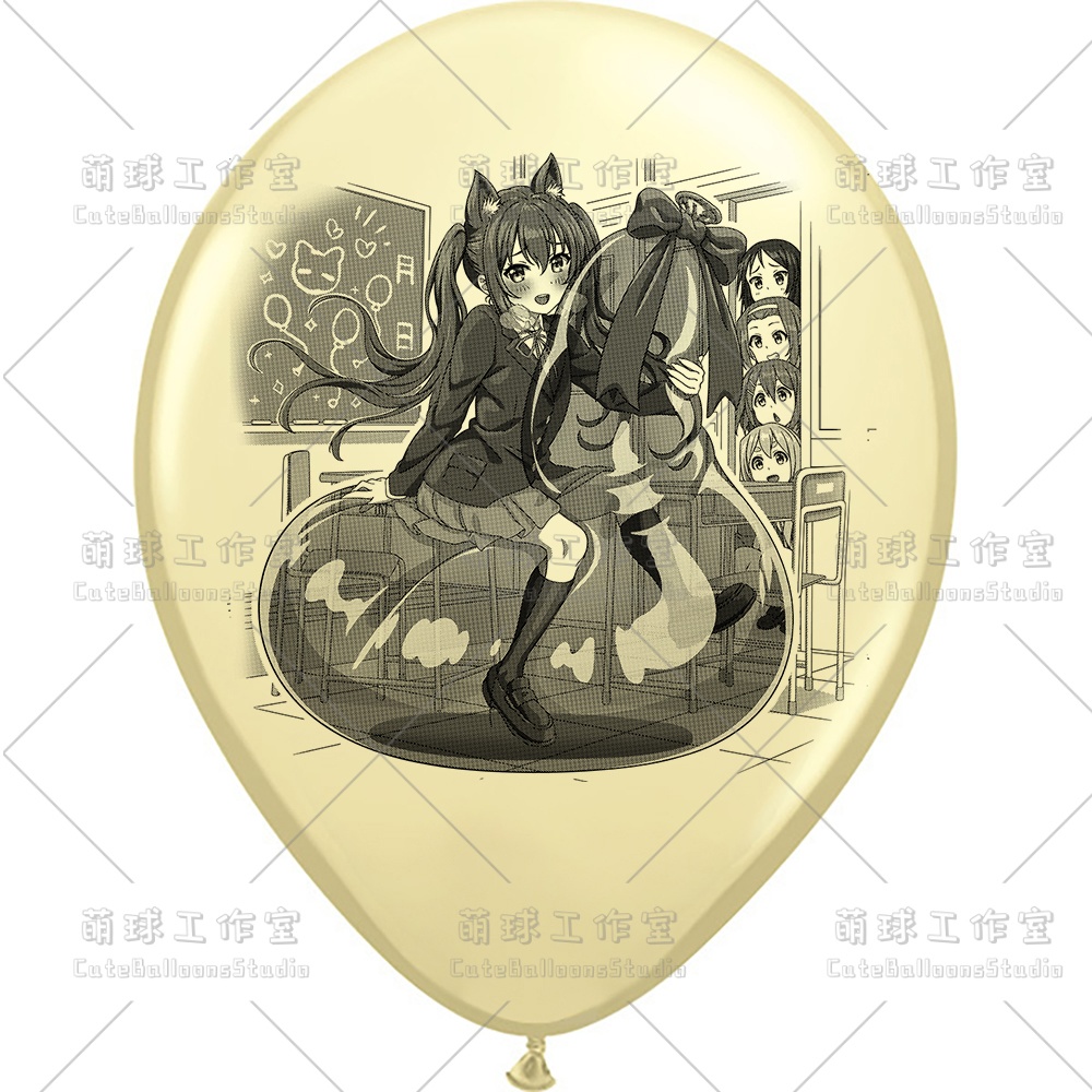 【現物】覗かれた風船乗りの女の子(ブラックインキ)(B5-01)