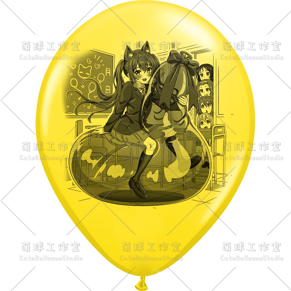 【現物】覗かれた風船乗りの女の子(ブラックインキ)(B5-01)