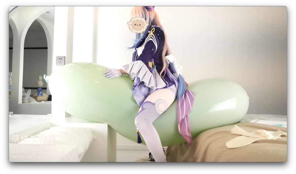 貓貓餅宙づりに二重バルーンに乗るGL 700(nonpop)