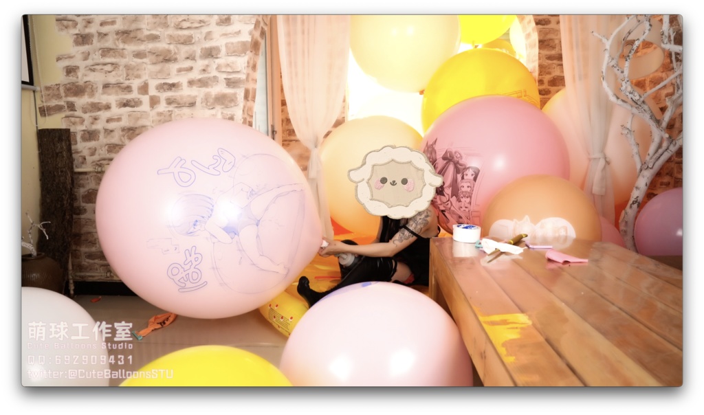 悠香POP部屋いっぱい風船