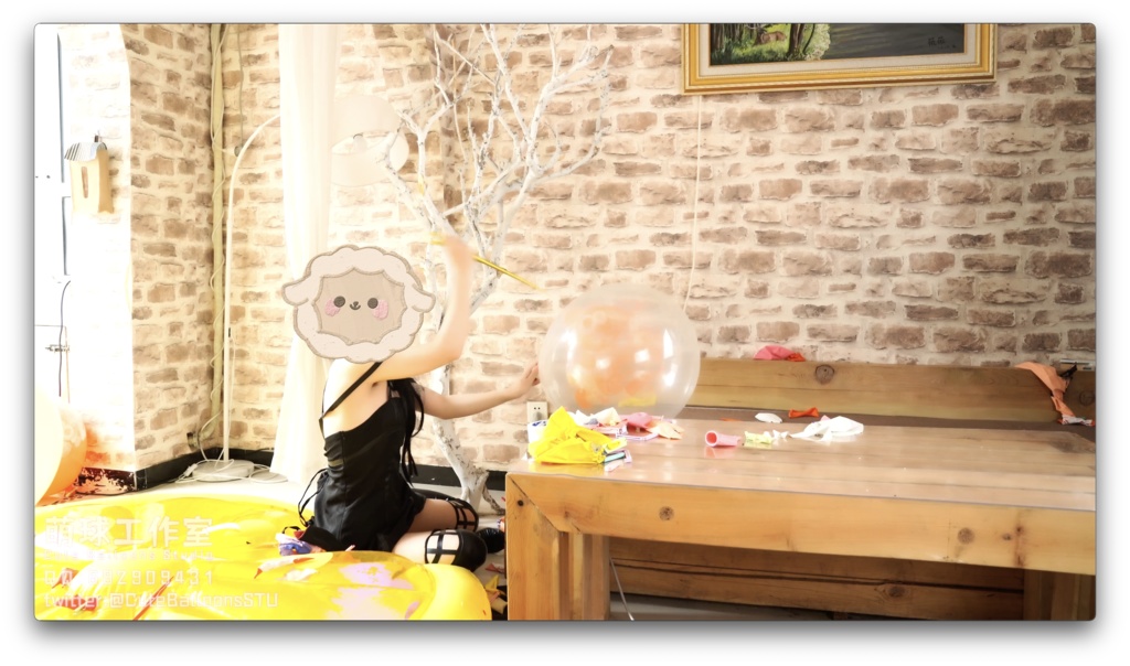 悠香POP部屋いっぱい風船