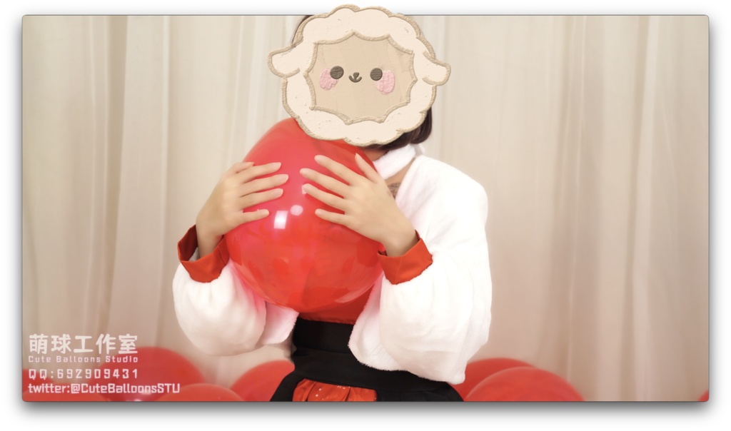 悠香pop中国産赤い喜字小風船