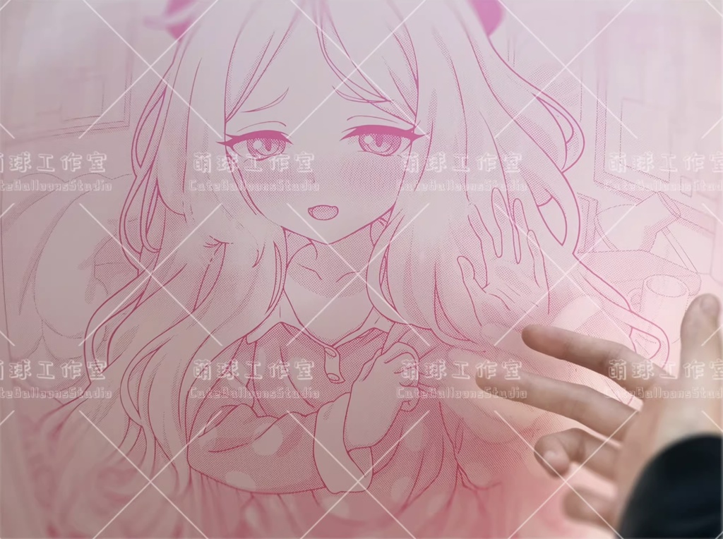 【現物】窓辺の女の子(オレンジインキ)(C3-04)