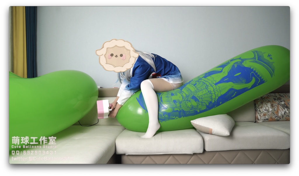 小さいサメがGL700を遊ぶ(ふくらませて乗るまで割れる)