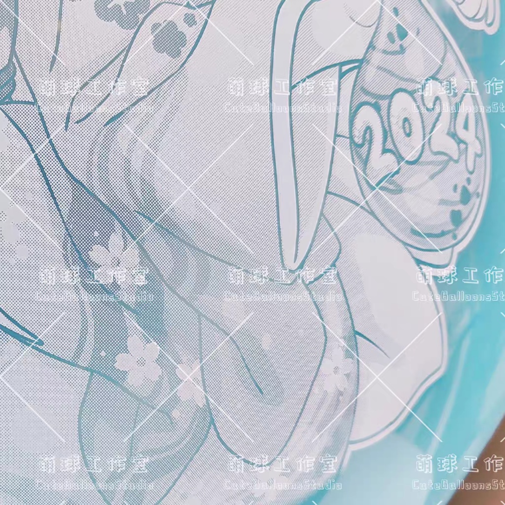 【現物】心兎、风铃、2024新年のお祝い(白インキ、反転印刷)(A3-03)