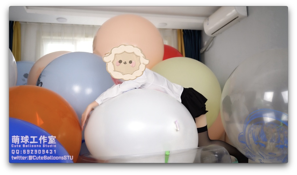 悠香と満室のO36風船(空気入れと空気入れで極限まで風船を破る)(80分+77分超長時間)