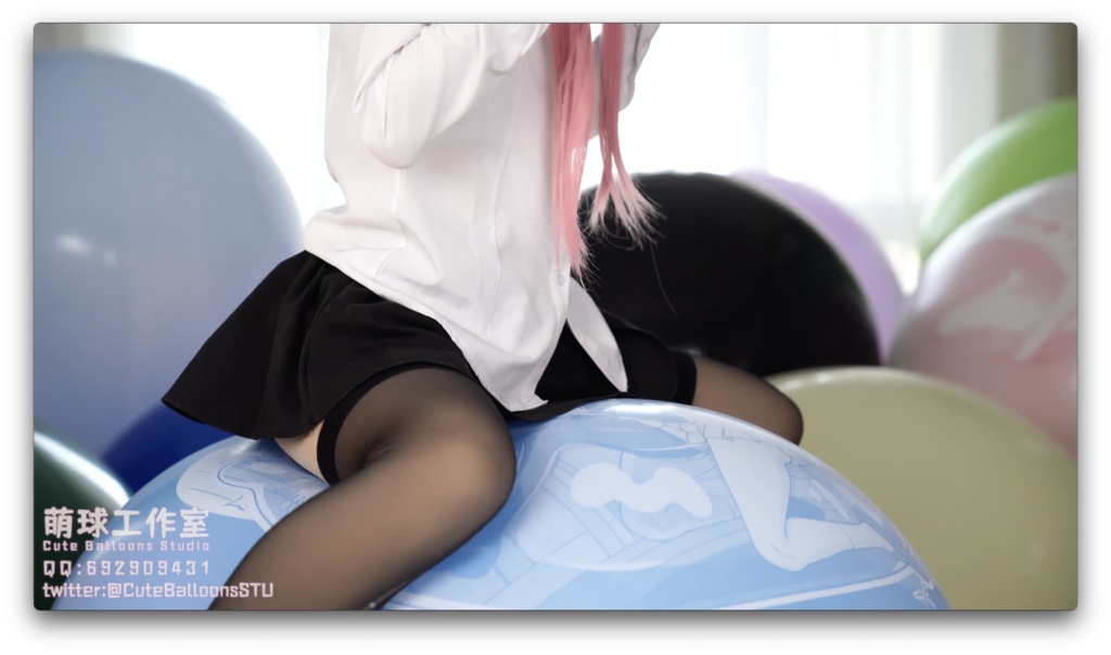 悠香と満室のO36風船(空気入れと空気入れで極限まで風船を破る)(80分+77分超長時間)