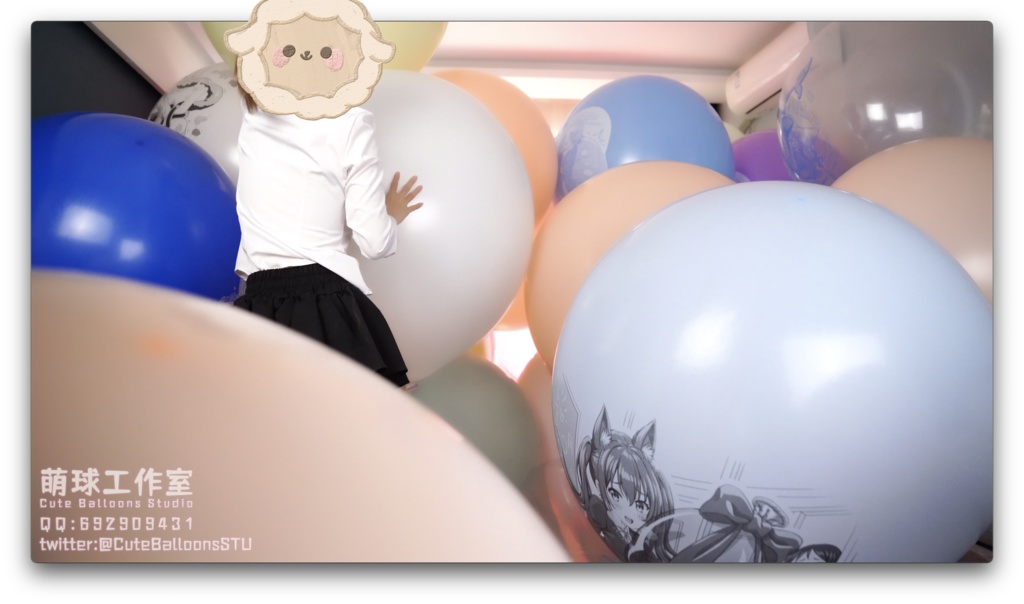 悠香と満室のO36風船(空気入れと空気入れで極限まで風船を破る)(80分+77分超長時間)