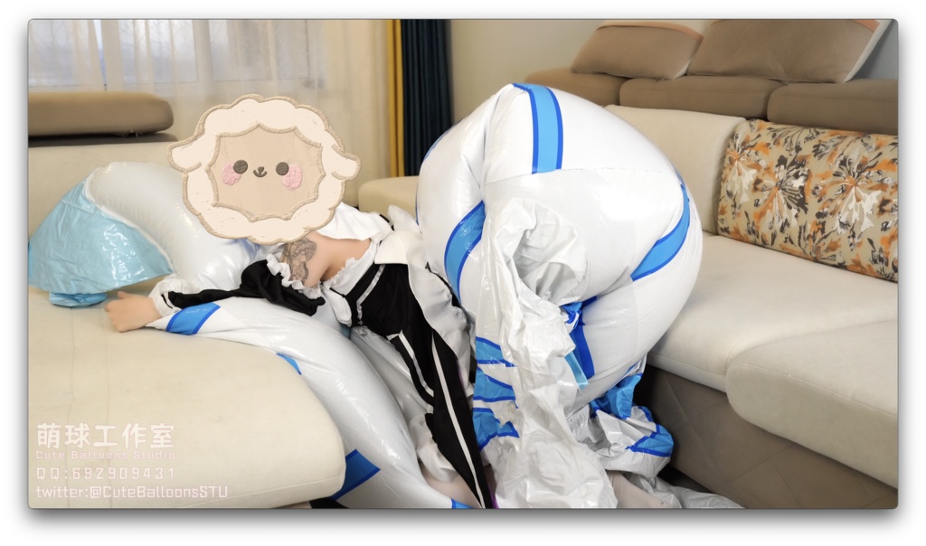 レムは白竜に乗る