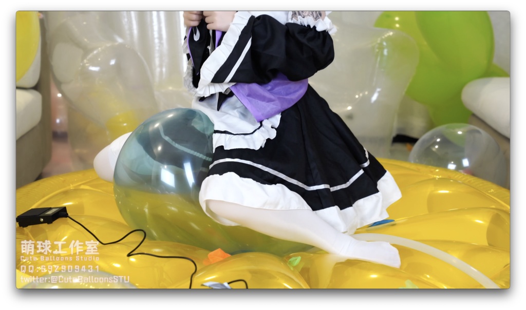 悠香リビングで異形の風船で部屋を埋めました(風船で74分POPで116分と超長時間)