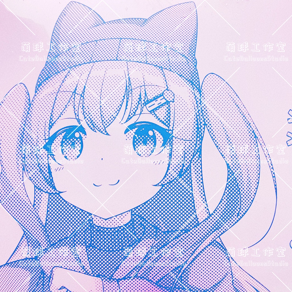 【現物】風鈴 冬(青いインクです)(A2-01)