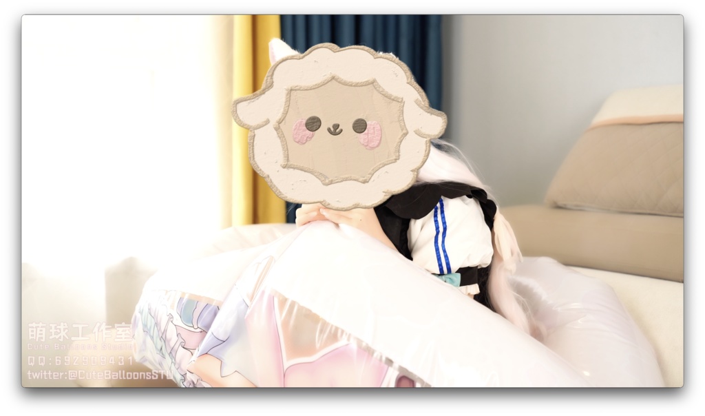 バニラは120 cmのリングで遊んで、全コースを口で空気を入れます