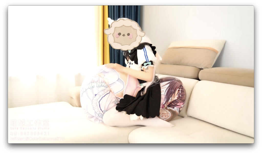 バニラは120 cmのリングで遊んで、全コースを口で空気を入れます