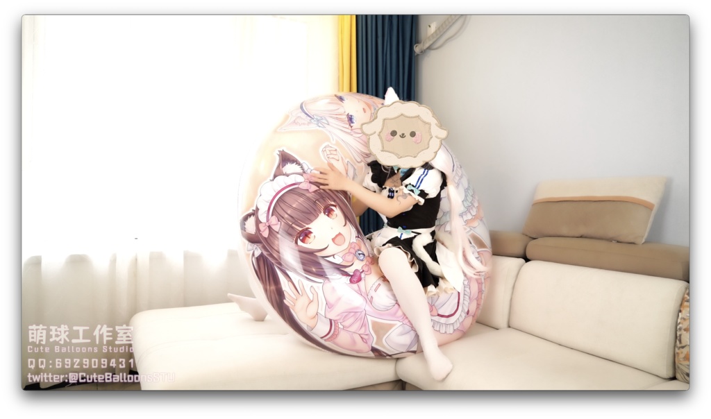 バニラは150 cmのリングで遊んで、全コースを口で空気を入れます