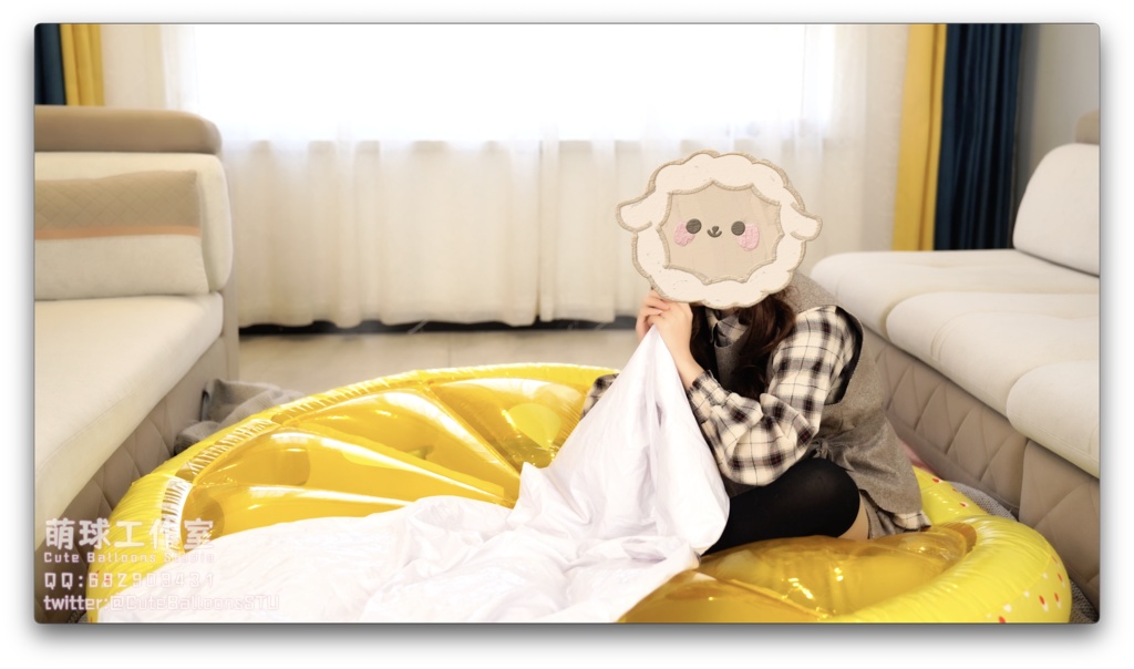 軟化したレム空気入り抱き枕は完全に破裂するまで空気を入れ続けた