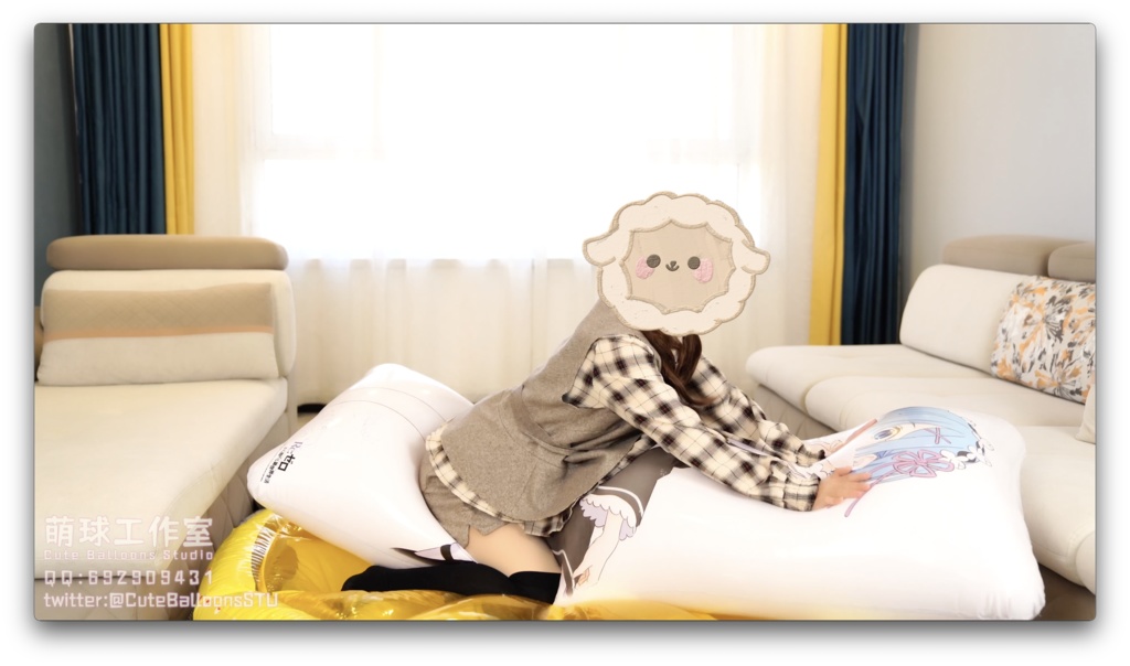 軟化したレム空気入り抱き枕は完全に破裂するまで空気を入れ続けた