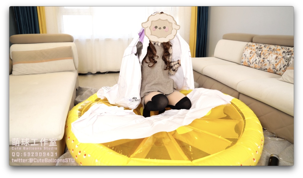 軟化したレム空気入り抱き枕は完全に破裂するまで空気を入れ続けた