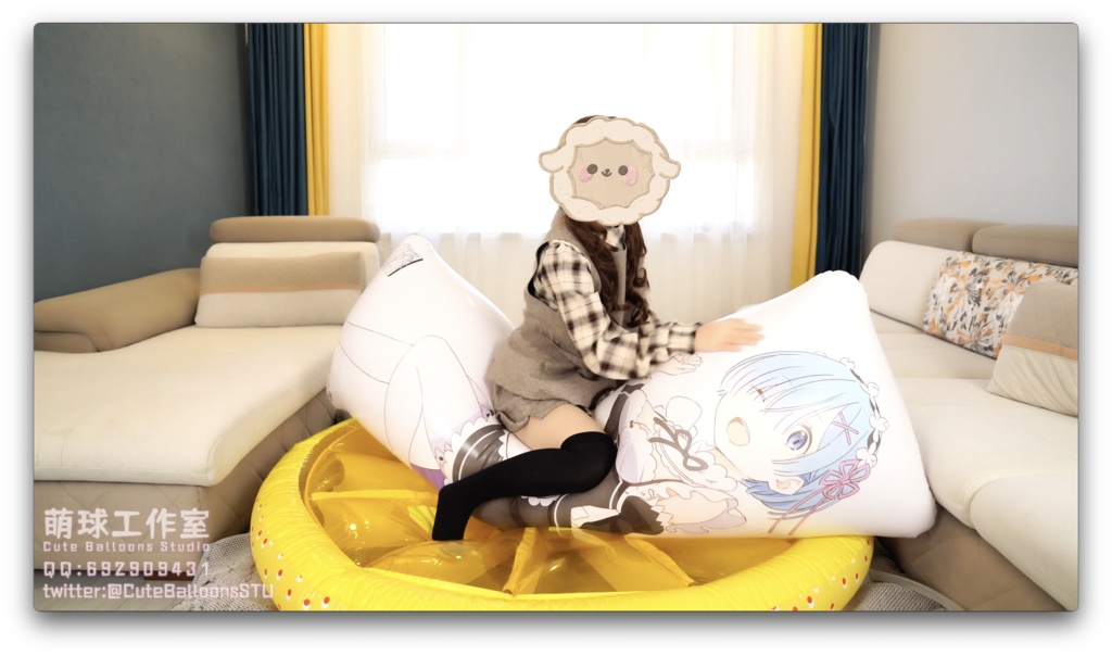 軟化したレム空気入り抱き枕は完全に破裂するまで空気を入れ続けた