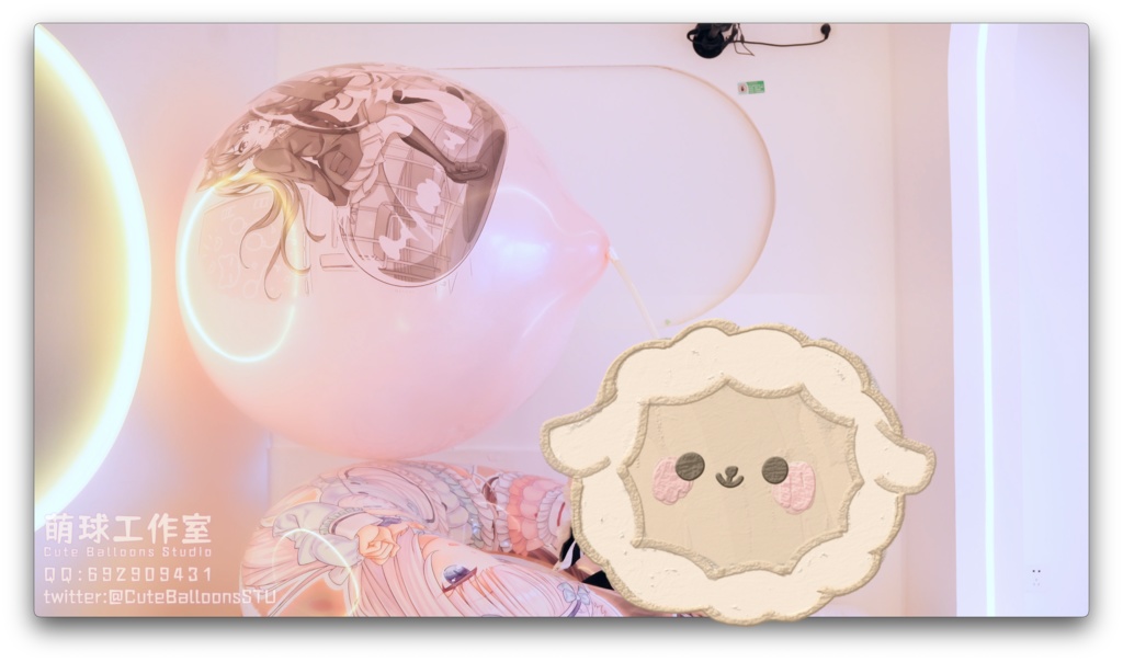 猫娘の浮き輪の上で大きな風船に極限まで空気を入れて、最後に破裂しました(72分超長時間)