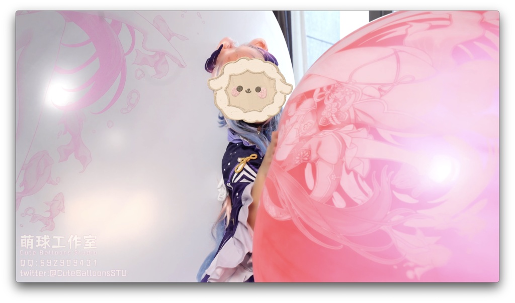 はなびの72インチ気象球(84分超長時間)(販売:動画、印刷風船)