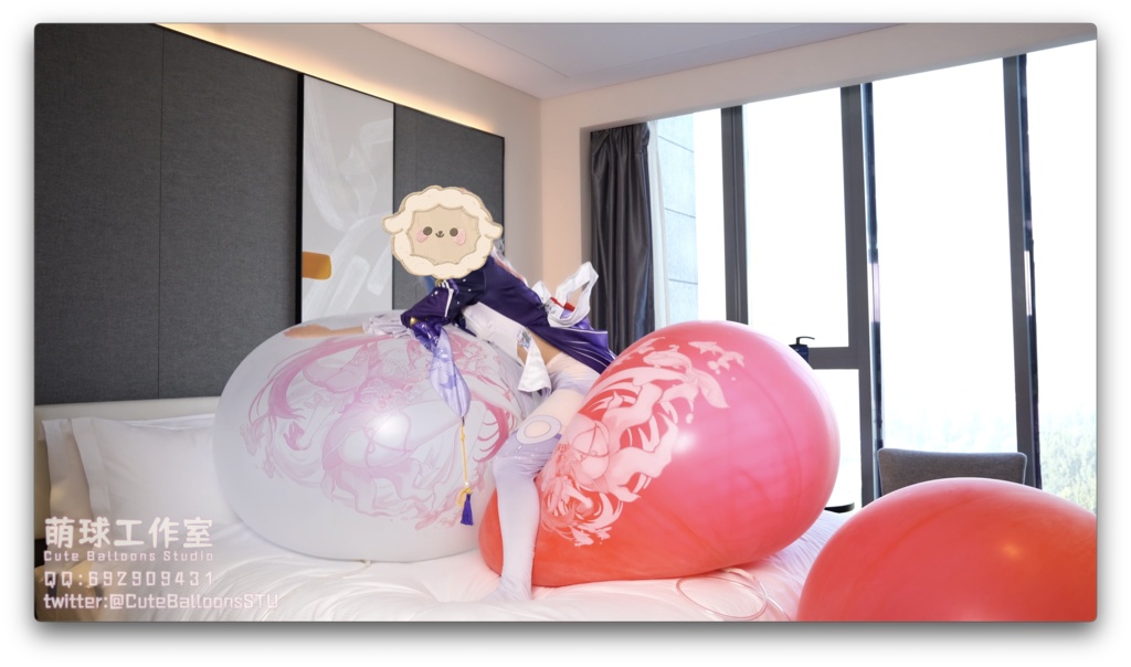 はなびの72インチ気象球(84分超長時間)(販売:動画、印刷風船)