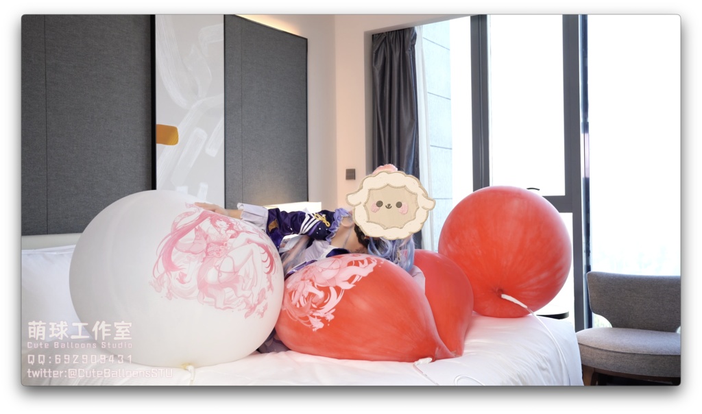 はなびの72インチ気象球(84分超長時間)(販売:動画、印刷風船)