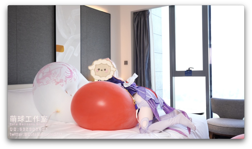 はなびの72インチ気象球(84分超長時間)(販売:動画、印刷風船)