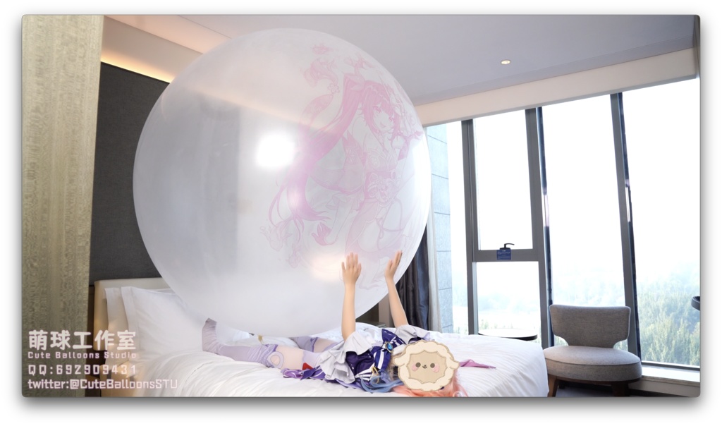 はなびの72インチ気象球(84分超長時間)(販売:動画、印刷風船)