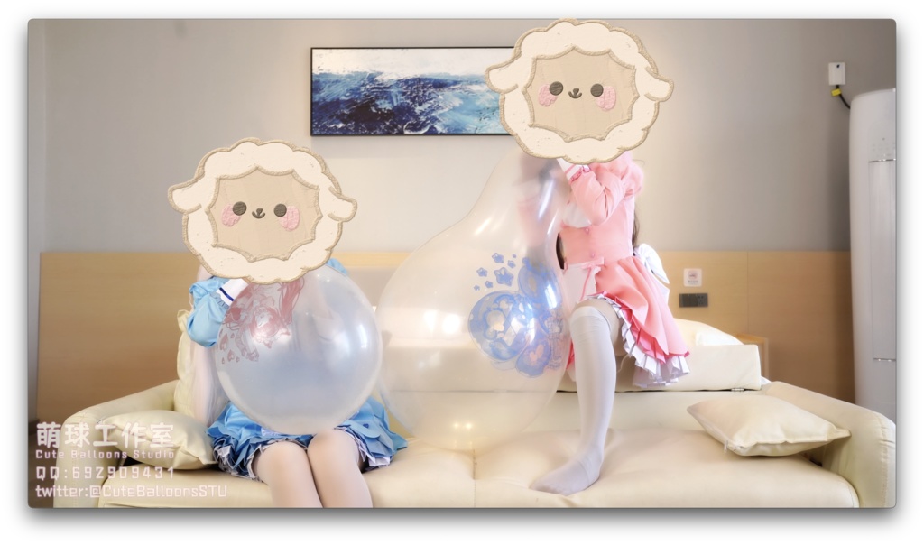 チョコレートとバニラがCT18風船を吹くコンテスト