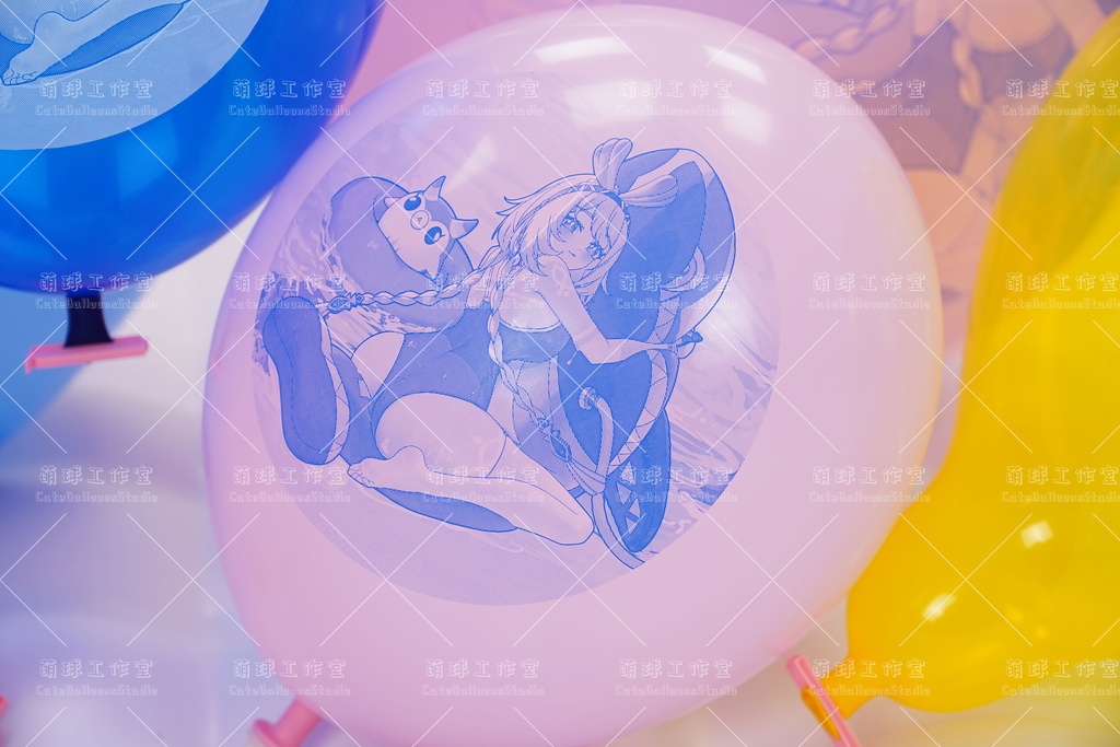 【現物】Mualaniはサメに乗る(青いインクです)