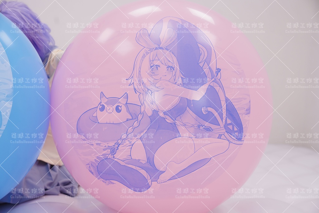 【現物】Mualaniはサメに乗る(青いインクです)