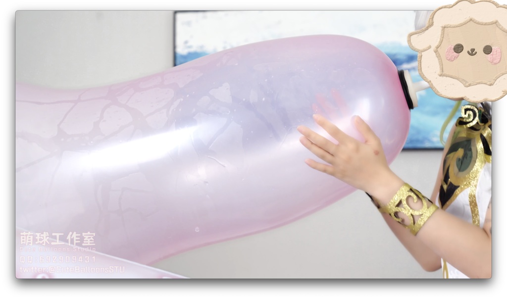 小草神が膨張式抱き枕の上で口でC32Lを限界まで吹く