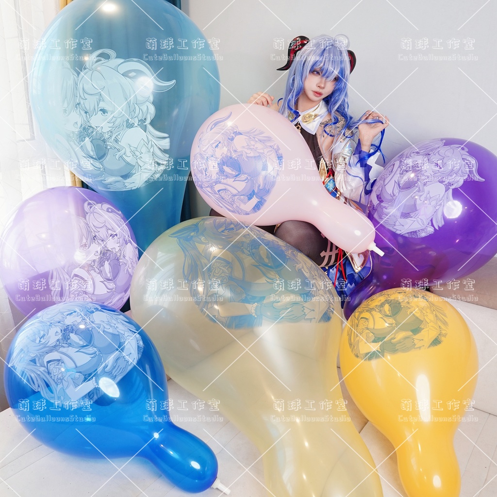 【現物】甘雨と刻晴(青いインクです)