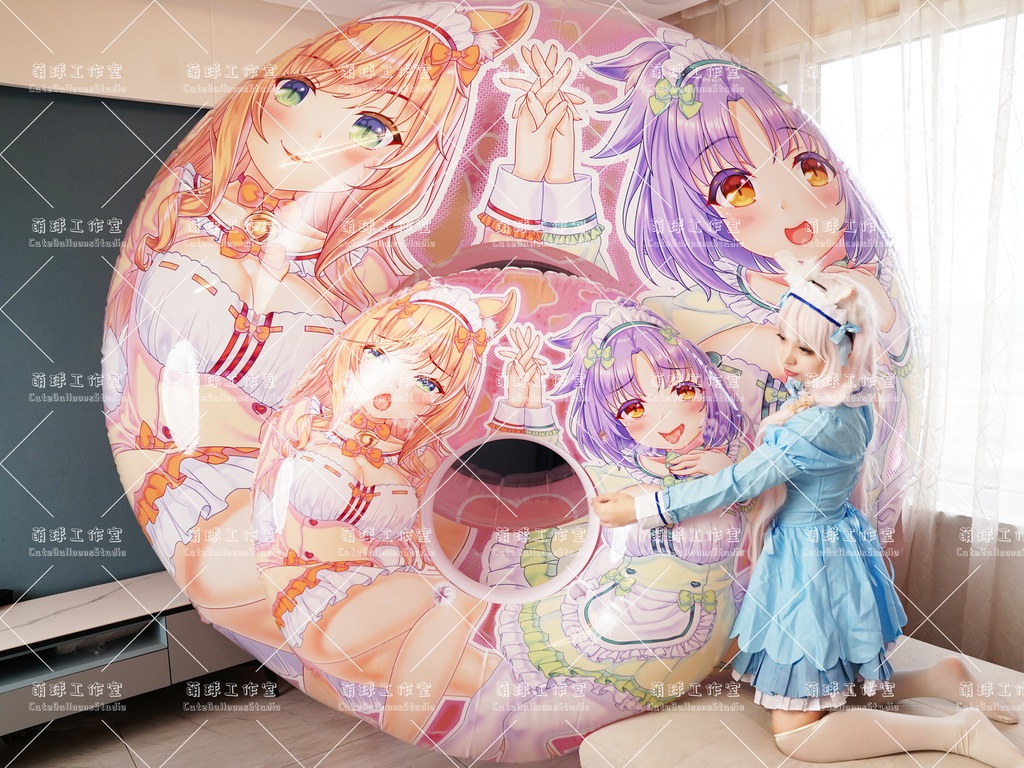 【送料無料】【浮き輪】ネコ娘:メイプル&シナモン【締め切り日:2025.11.30】