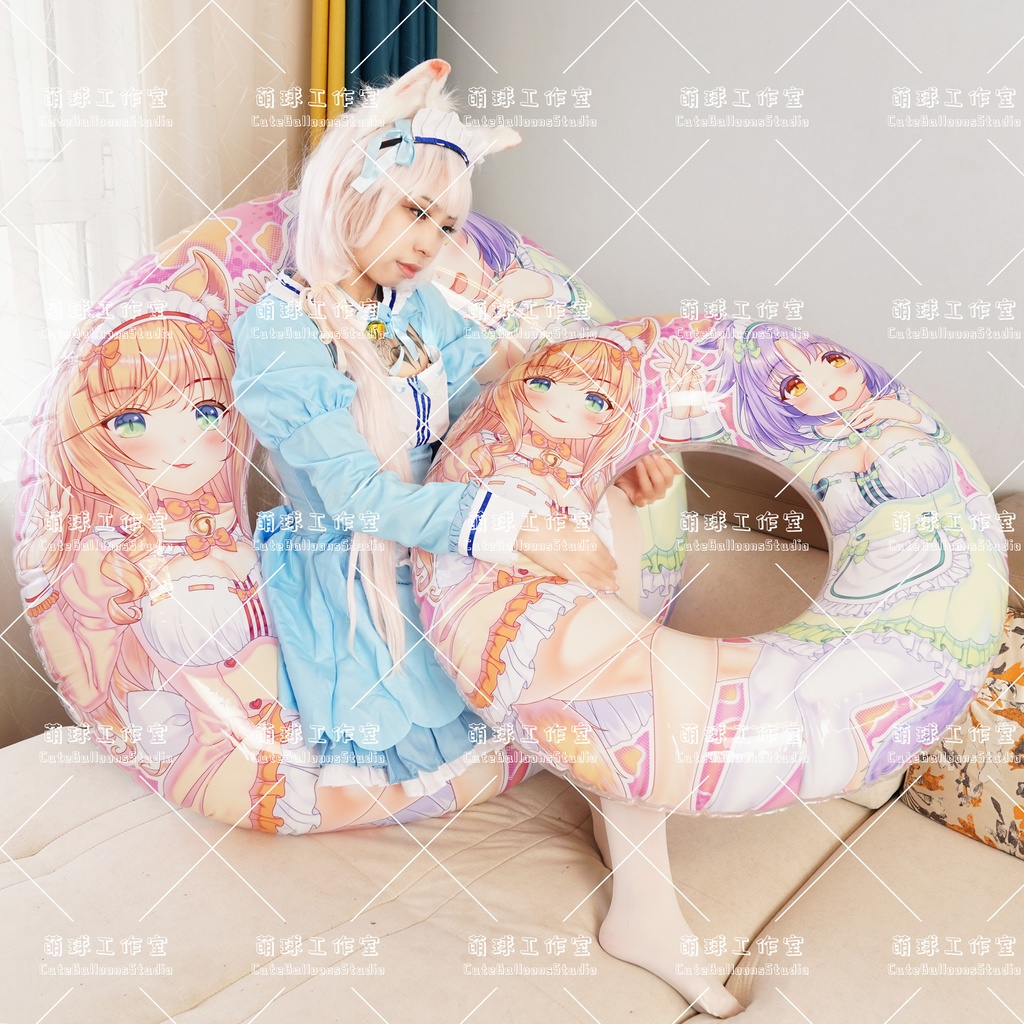 【送料無料】【浮き輪】ネコ娘:メイプル&シナモン【締め切り日:2025.11.30】