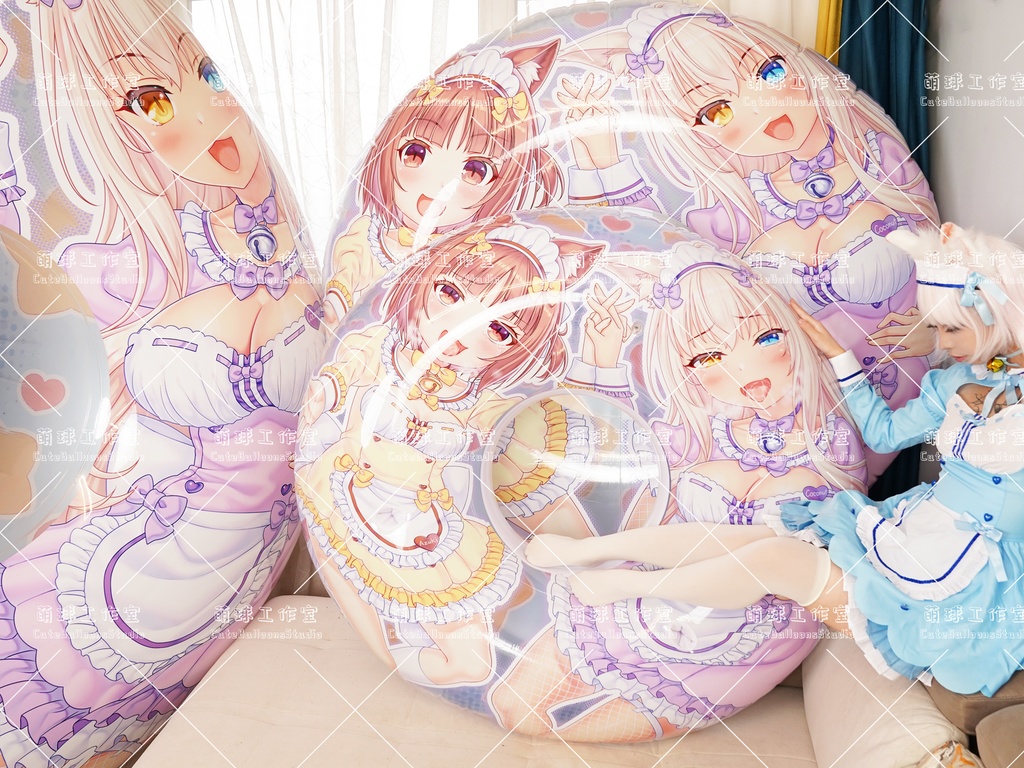 【送料無料】【浮き輪】ネコ娘:アズキ&ココナツ【締め切り日:2025.11.30】