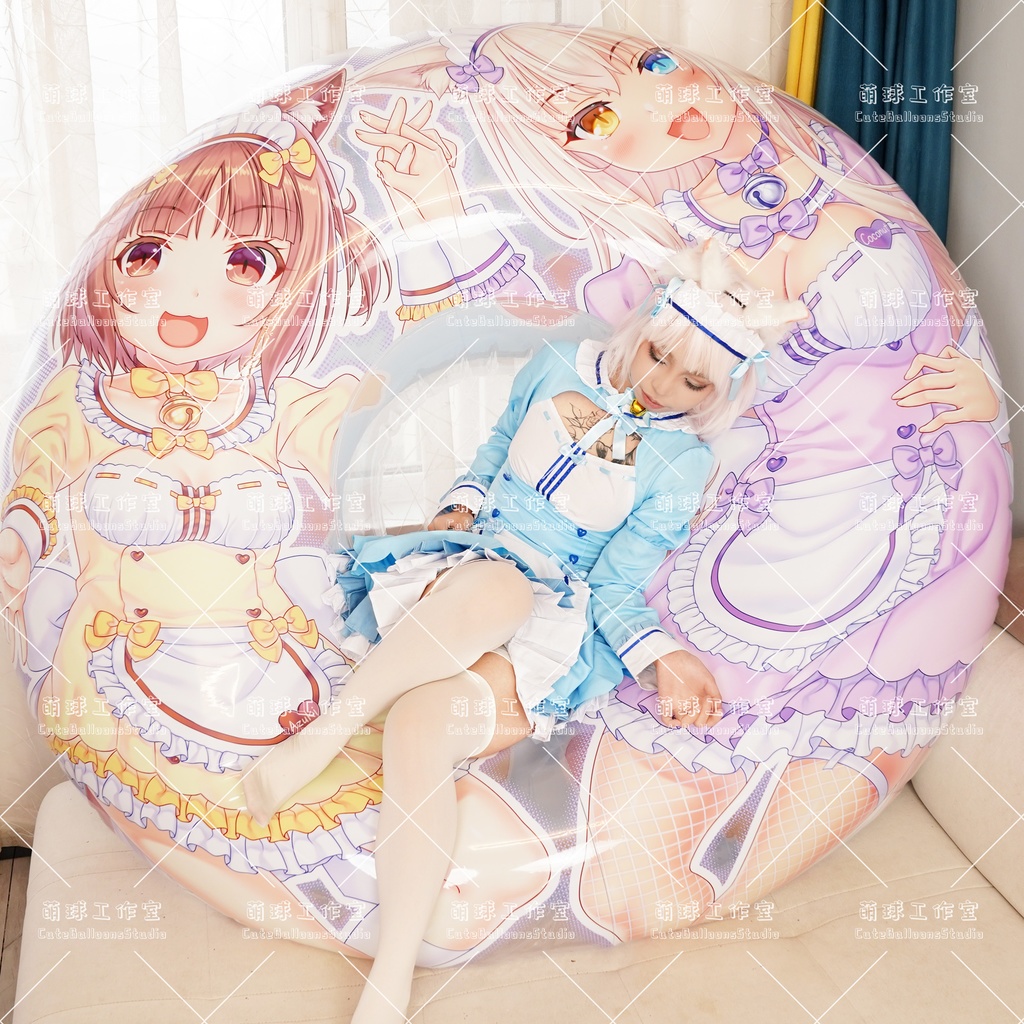 【送料無料】【浮き輪】ネコ娘:アズキ&ココナツ【締め切り日:2025.11.30】