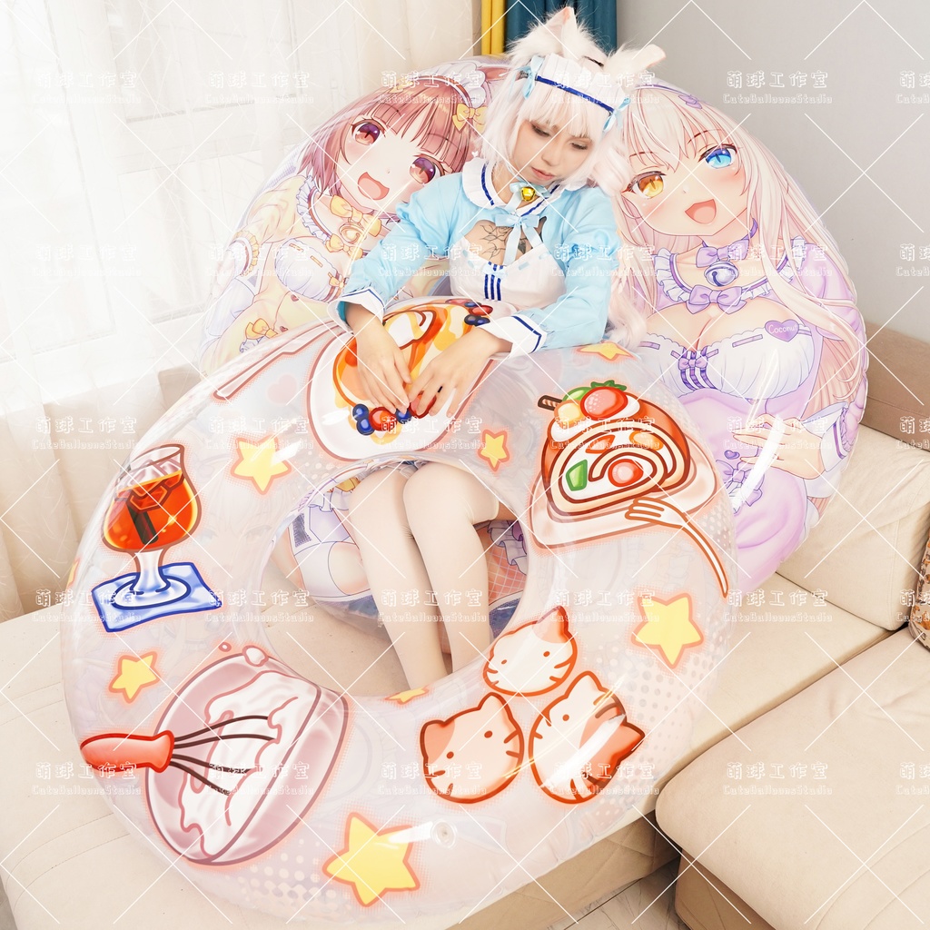 【送料無料】【浮き輪】ネコ娘:アズキ&ココナツ【締め切り日:2025.11.30】