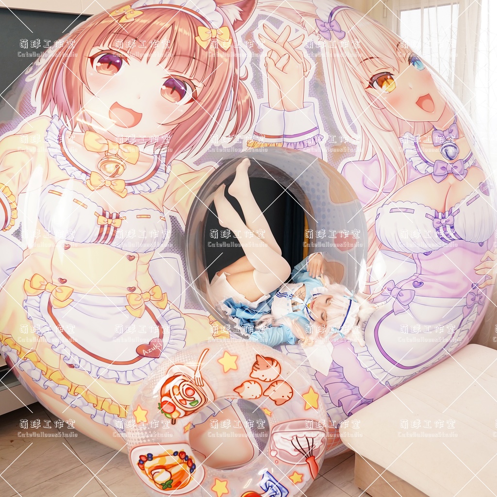 【送料無料】【浮き輪】ネコ娘:アズキ&ココナツ【締め切り日:2025.11.30】