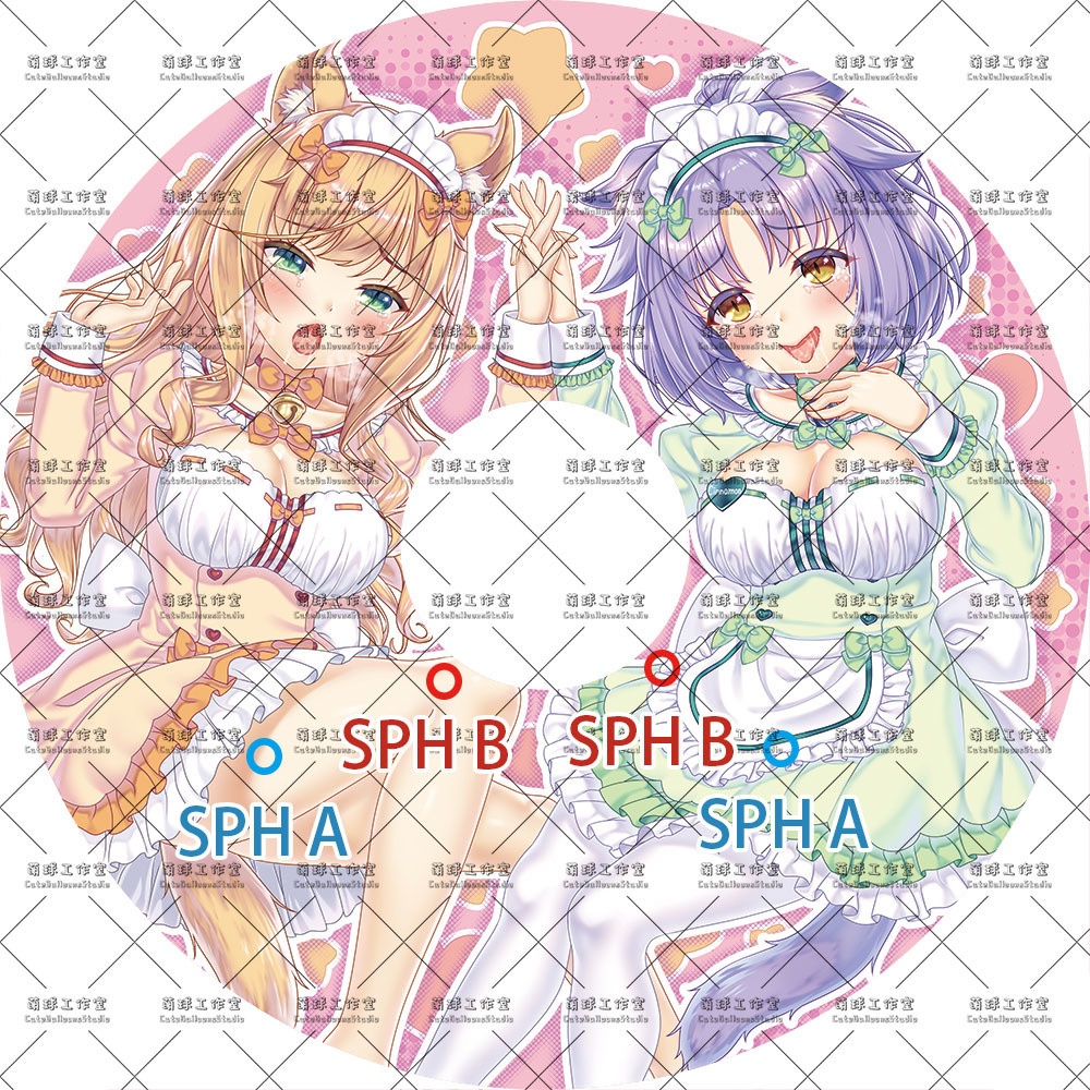 【送料無料】【浮き輪】ネコ娘:メイプル&シナモン【差分】【締め切り日:2025.11.30】