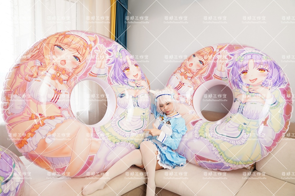 【送料無料】【浮き輪】ネコ娘:メイプル&シナモン【差分】【締め切り日:2025.11.30】